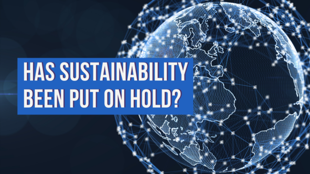 sustainability on hold